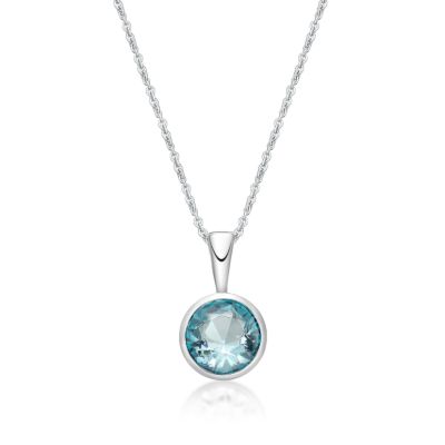 Picture of MARCH       , 5mm BEZEL PENDANT with CHAIN